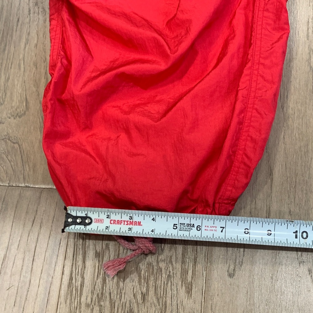 Edikted Red Rian Nylon Cargo Pants Size M/L - Dolls Kill - Picture 14 of 14